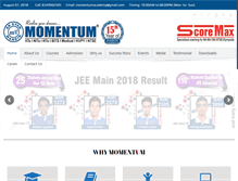 Tablet Screenshot of momentumacademy.net